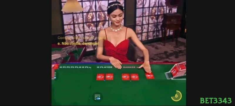 Cassino ao vivo da bet3343 com dealers reais